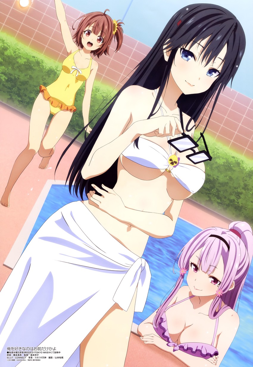 sanshokuin sumireko, akino sakura, and hinata aoi (megami magazine and 1 more) drawn by hashimoto_maki