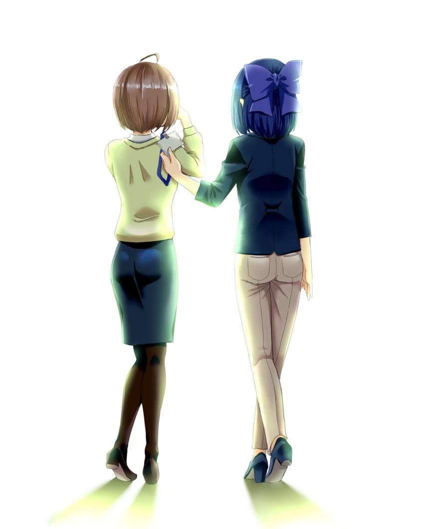 a-chan and harusaki nodoka (hololive) drawn by makishima_rin