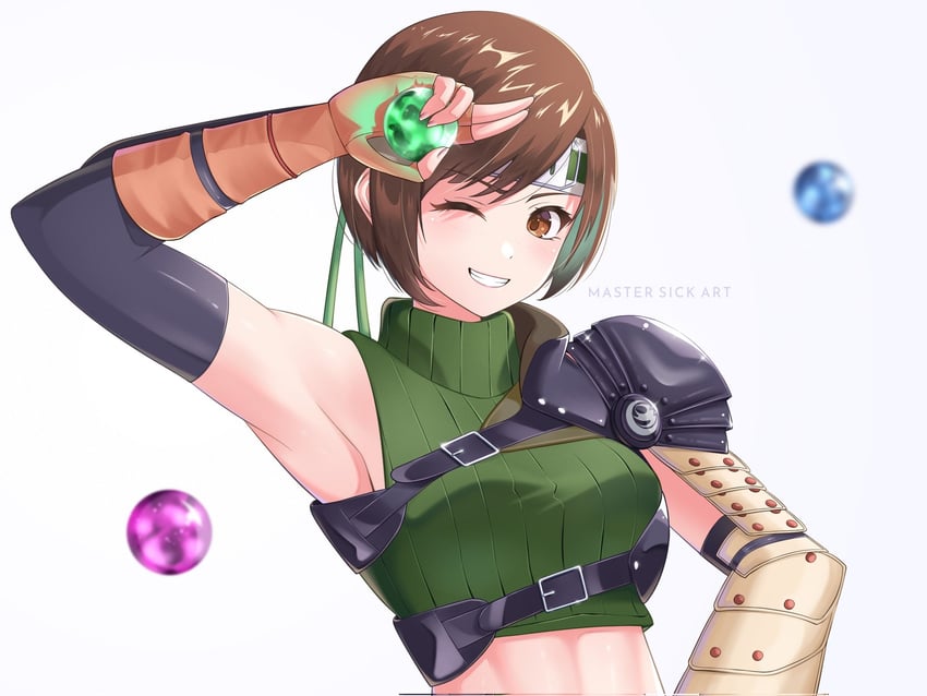 yuffie kisaragi (final fantasy and 1 more) drawn by master_sick_art