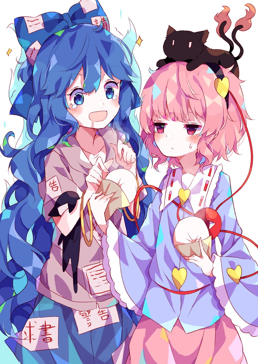 komeiji satori, kaenbyou rin, and yorigami shion (touhou) drawn by umemaro_(siona0908)