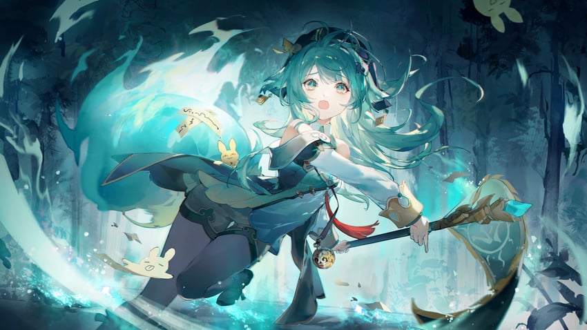 huohuo and tail (honkai and 1 more) drawn by celina