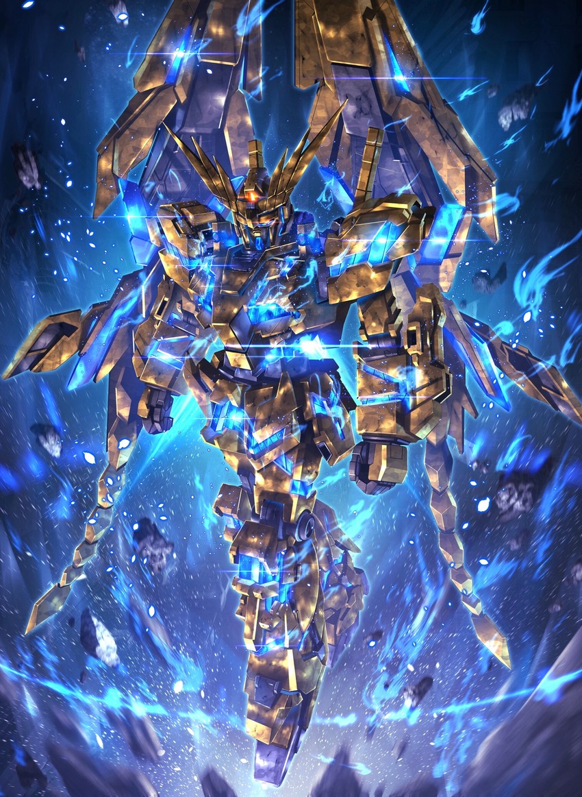 unicorn gundam phenex (gundam and 1 more) drawn by raruru
