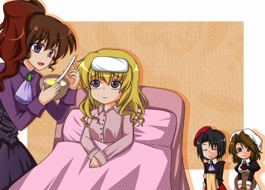 ushiromiya jessica, shannon, kanon, and ushiromiya natsuhi (umineko no naku koro ni) drawn by windcats