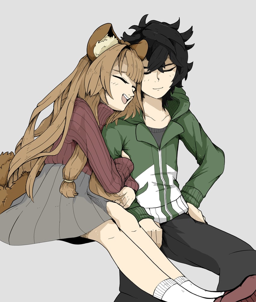 raphtalia and iwatani naofumi (tate no yuusha no nariagari) drawn by uchueri