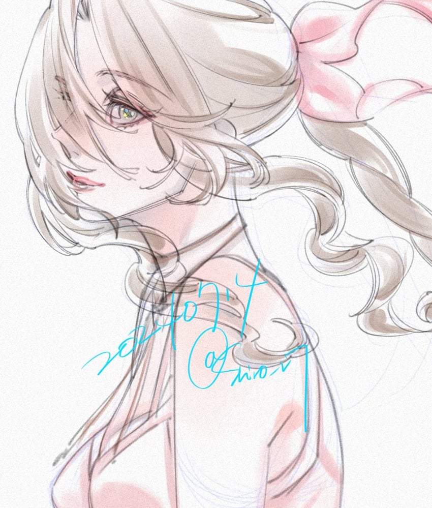 aerith gainsborough (final fantasy and 3 more) drawn by wakakusa-e