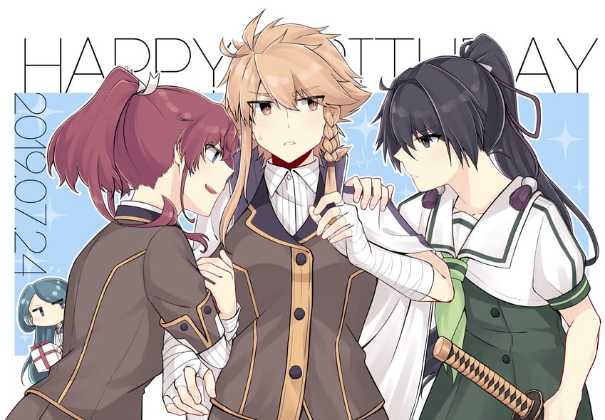 shidou maki, konohana suzuka, asahina hokuto, and watanuki kazumi (toji no miko) drawn by jouhou