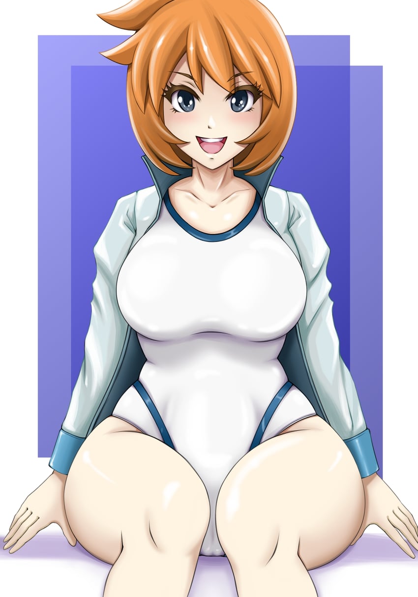 misty (pokemon and 1 more) drawn by kuma_(saku)