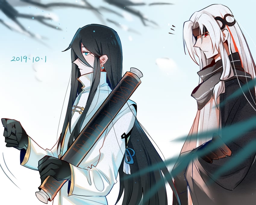 qing tan and chong yuan (forever 7th capital) drawn by tie_fei_wu_mang_dashuai