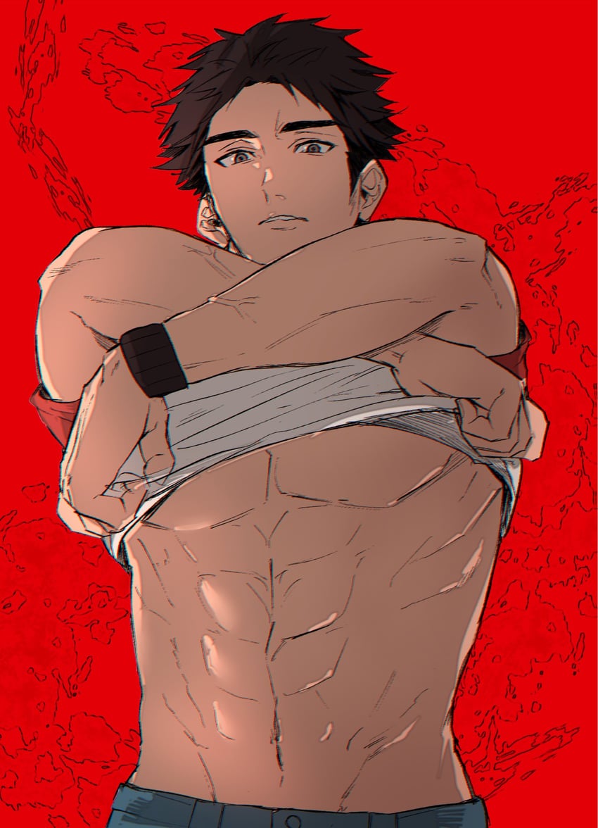 red (pokemon and 1 more) drawn by sinm_i