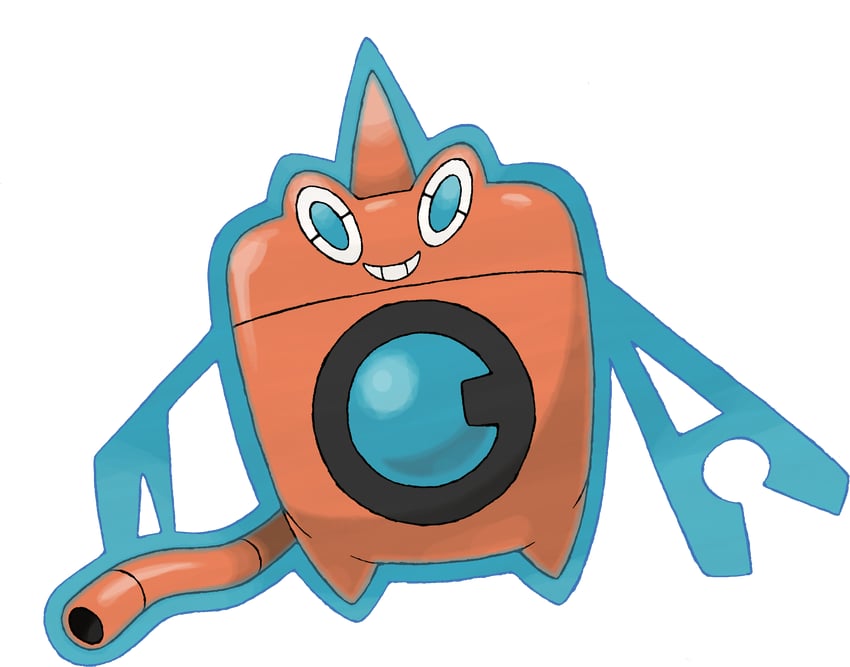 rotom (pokemon and 2 more) drawn by sugimori_ken