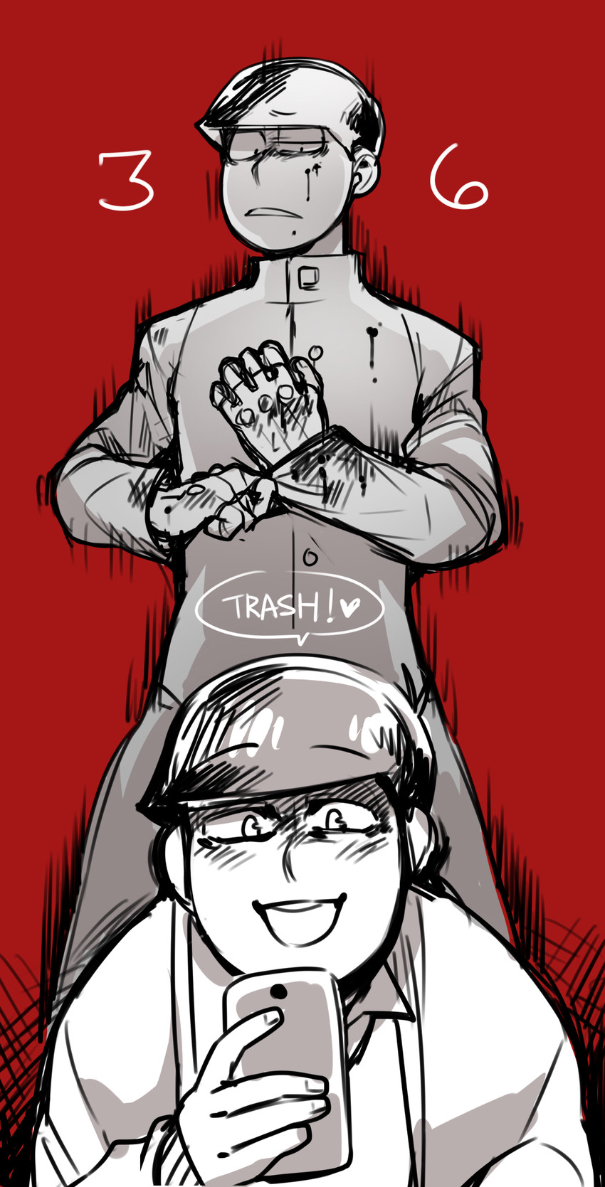 matsuno choromatsu and matsuno todomatsu (osomatsu and 1 more) drawn by nyaph