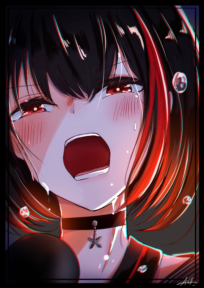 mitake ran (bang dream!) drawn by ash_(shikkoku_no_tsubasa)