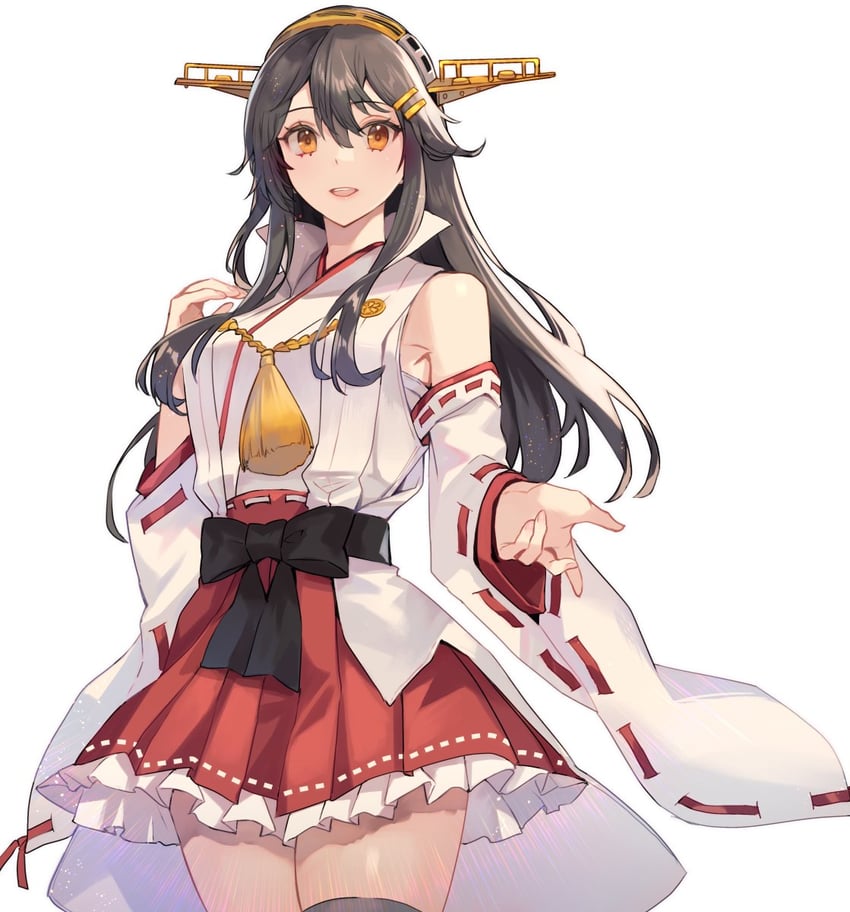 haruna and haruna kai ni (kantai collection) drawn by kasumi_(skchkko)