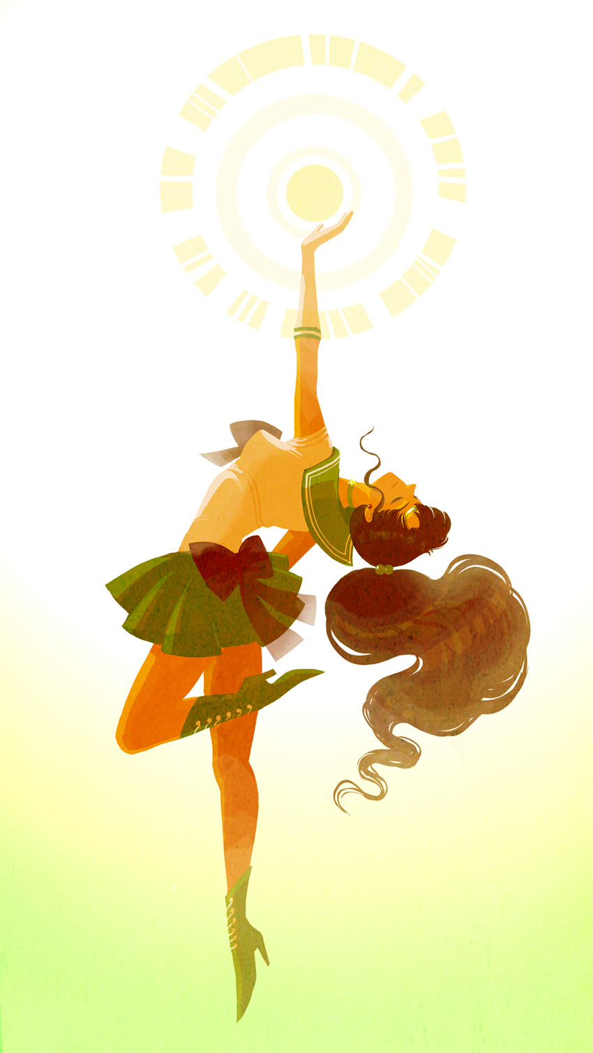 kino makoto, sailor jupiter, and super sailor jupiter (bishoujo senshi sailor moon) drawn by jisoo_kim