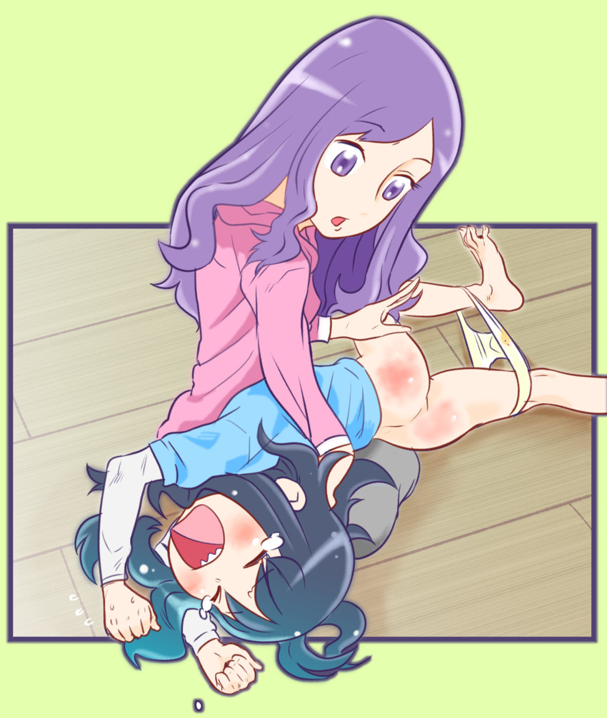 kurumi erika and kurumi momoka (precure and 1 more) drawn by arugaku
