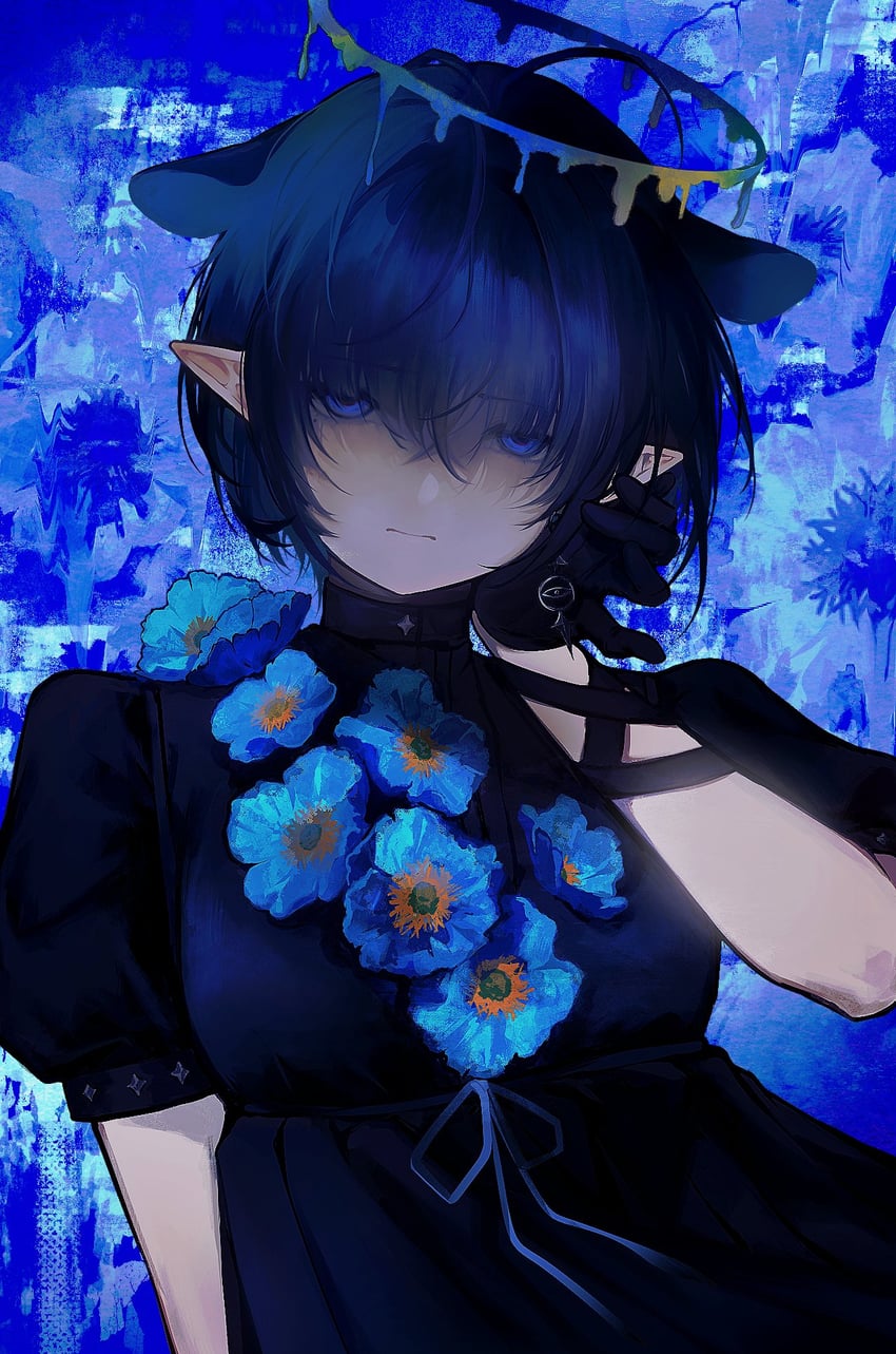 ninomae ina'nis (hololive and 2 more) drawn by poursuu