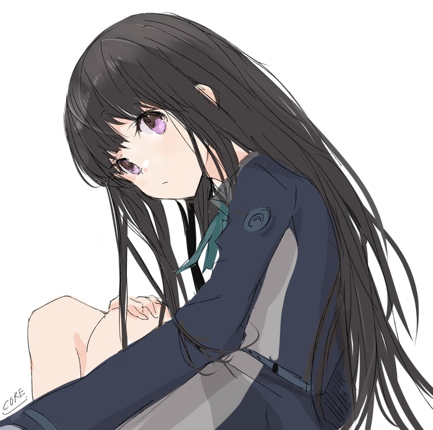 inoue takina (lycoris recoil) drawn by core_(mayomayo)