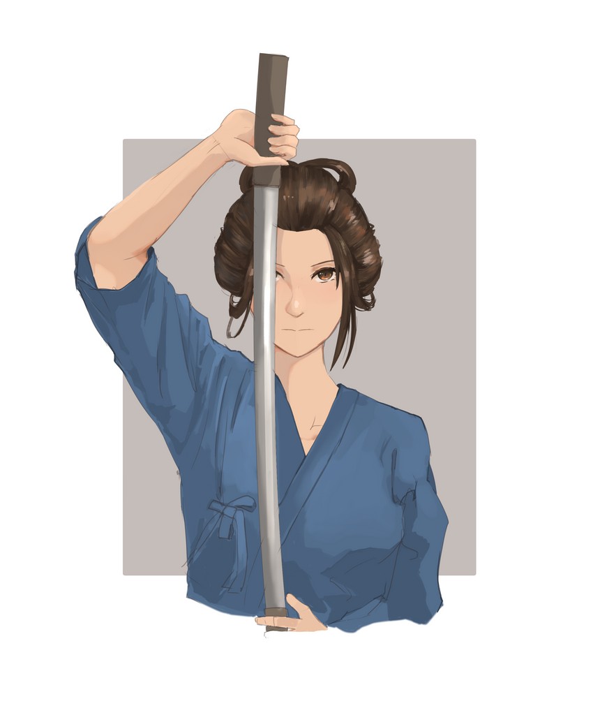 emma the gentle blade (sekiro: shadows die twice) drawn by old_face