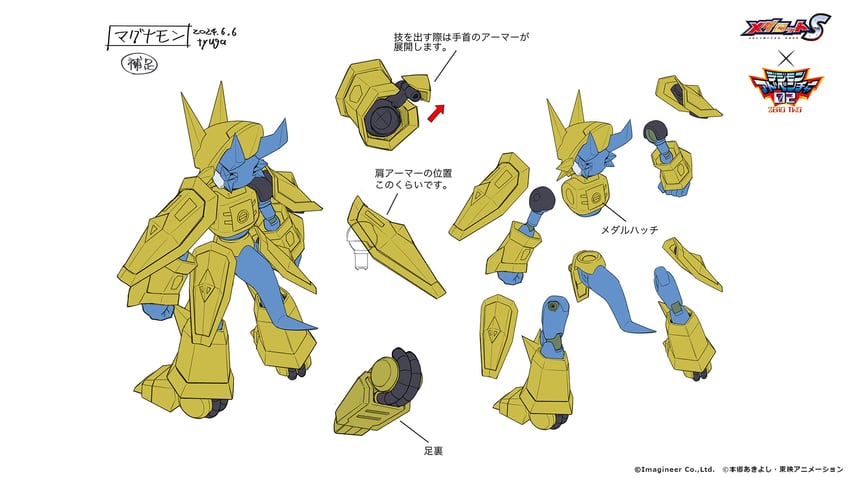 magna knights (digimon and 3 more) drawn by tyuga