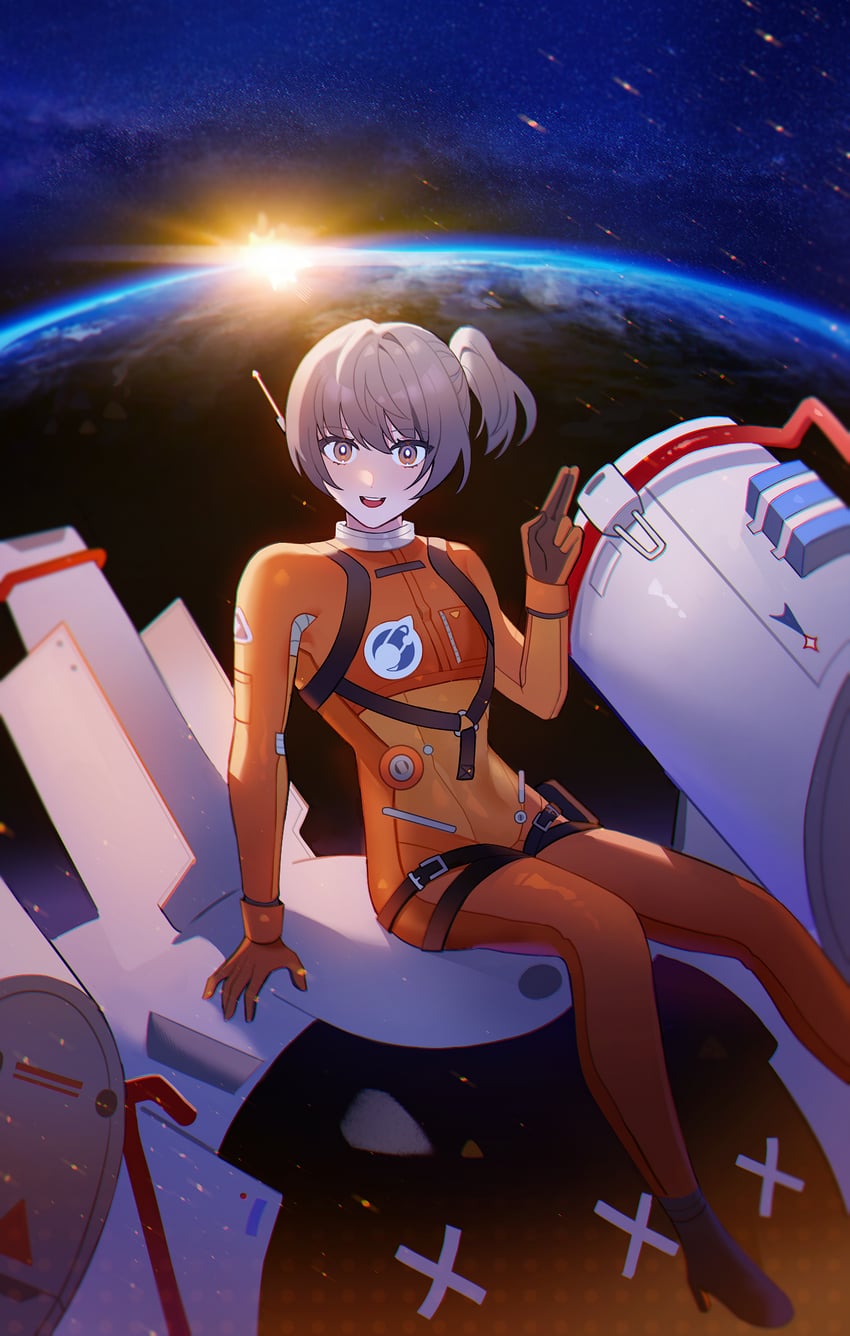 nanami and nanami: starfarer (punishing: gray raven) drawn by rapen01