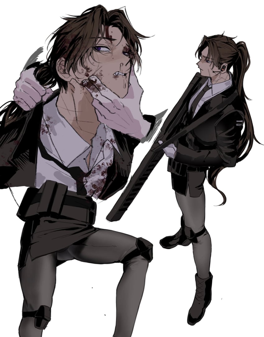 heathcliff (project moon and 1 more) drawn by chanil_(muexlku)