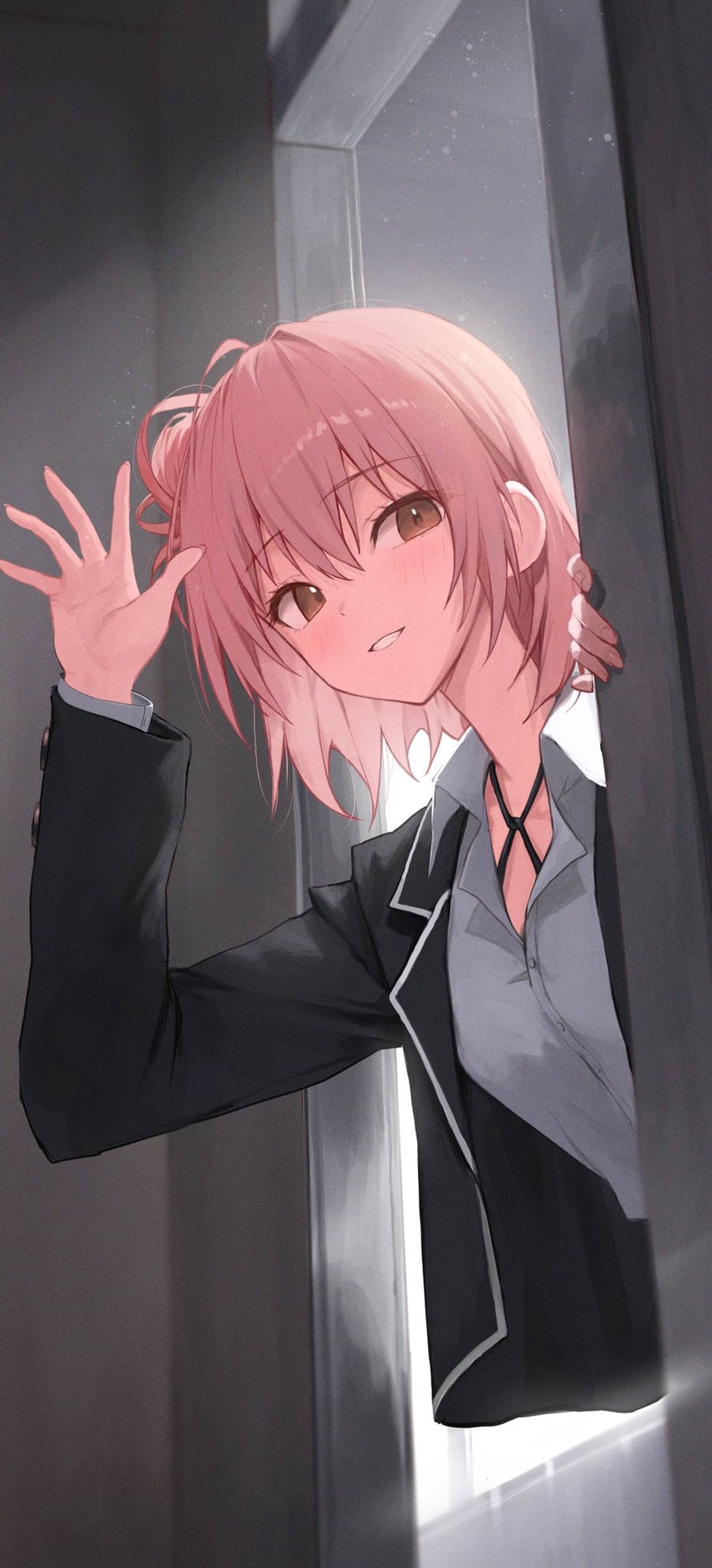 yuigahama yui (yahari ore no seishun lovecome wa machigatteiru.) drawn by huhi_(huhi_1211)