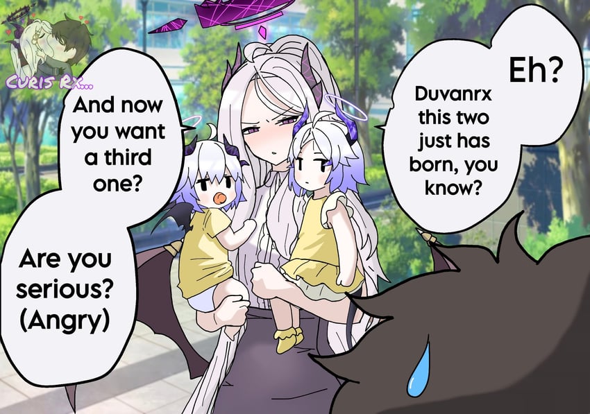 sensei and hina (blue archive) drawn by rx_duvan