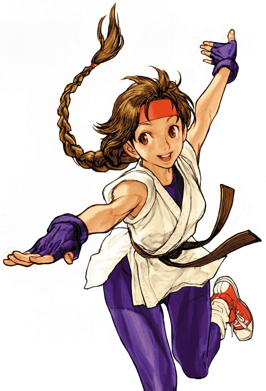 yuri sakazaki (the king of fighters and 4 more) drawn by nishimura_kinu
