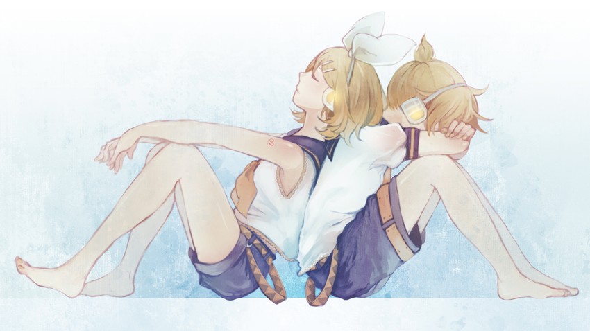 kagamine rin and kagamine len (vocaloid) drawn by chizu_(fiute)