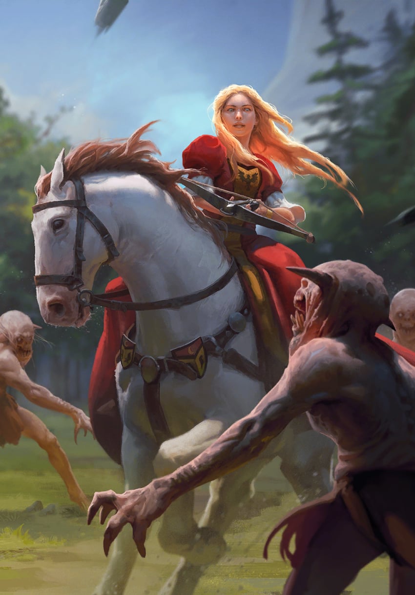 bronwen the bold (the witcher and 1 more) drawn by toni_muntean