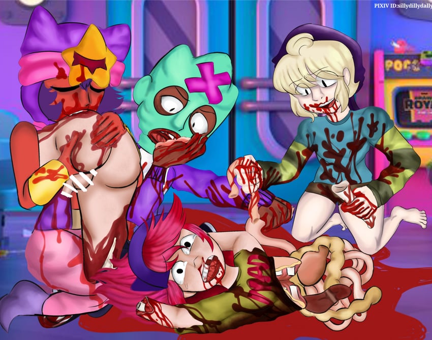 gus, draco, sandy, and ollie (brawl stars) drawn by sillywillydillydally