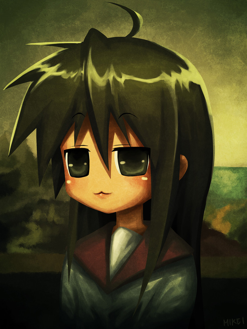 izumi konata (lucky star and 1 more) drawn by mike_inel