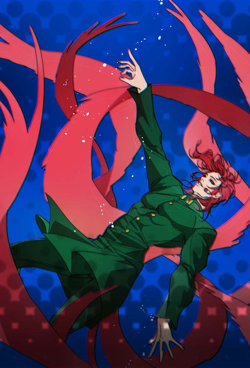 kakyoin noriaki (jojo no kimyou na bouken and 1 more) drawn by itsoraoraoraora
