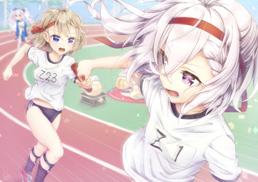 manjuu, laffey, z23, and z1 leberecht maass (azur lane) drawn by satsuki_meguru