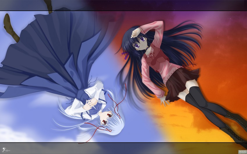 shihou matsuri and morimiya aono (sola) drawn by solwyvern