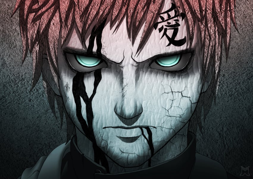 gaara (naruto) drawn by linnyxito