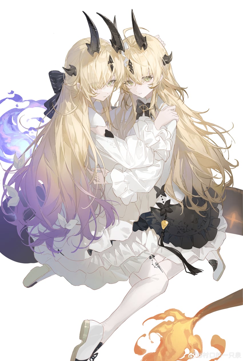 reed and necrass (arknights) drawn by wu_tang_qishui_zhuanying_dian