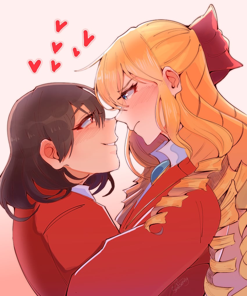 claire francois and rae taylor (watashi no oshi wa akuyaku reijou) drawn by sadscruffy
