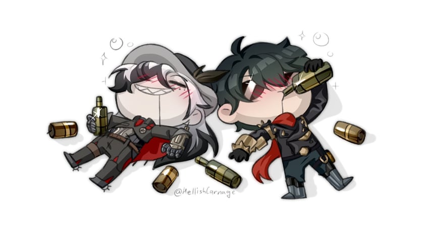boothill and lighter (honkai and 3 more) drawn by hellishcarnage