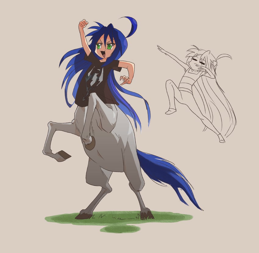 izumi konata (lucky star and 2 more) drawn by phil_dragash