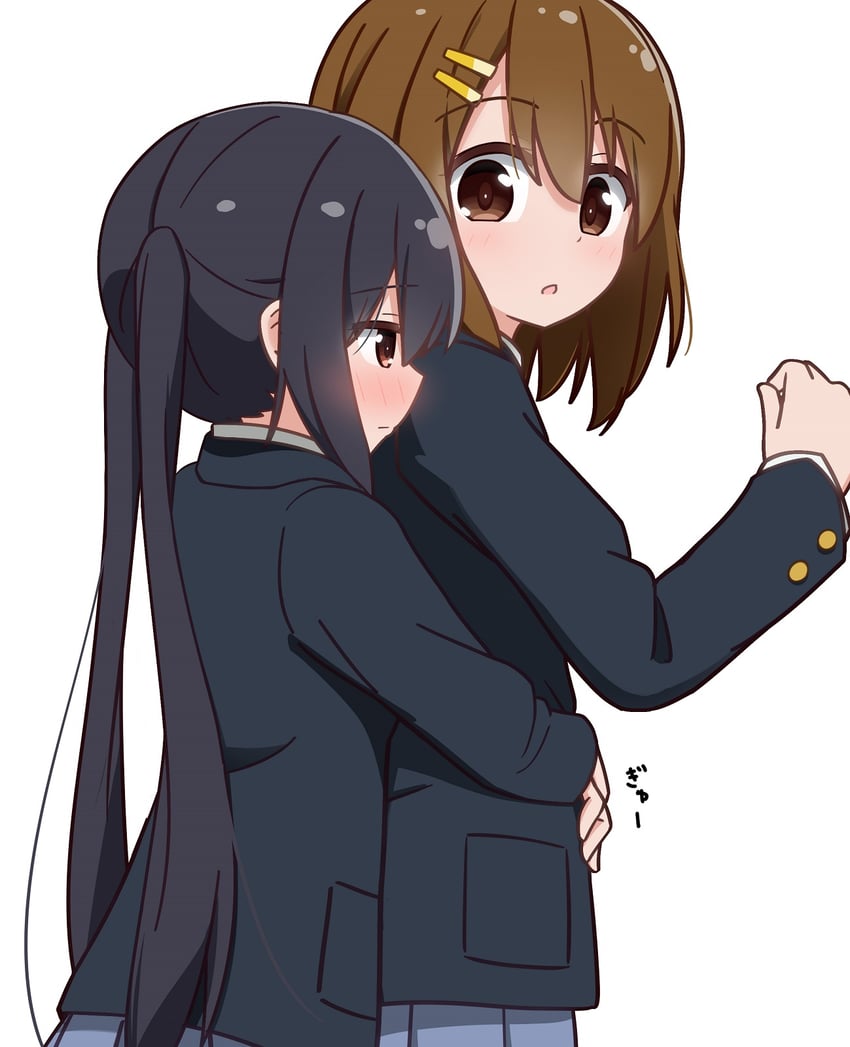 nakano azusa and hirasawa yui (k-on!) drawn by miruzawa_akechi