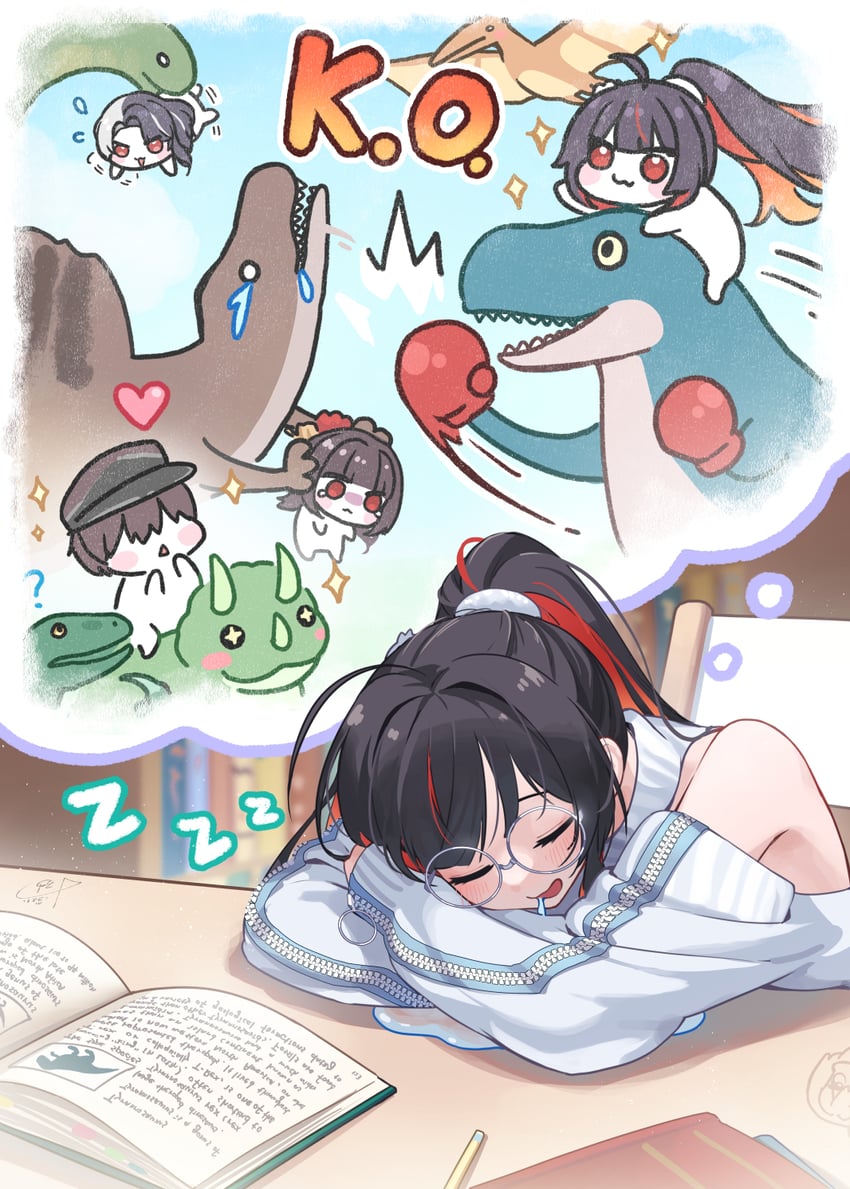 commander, doro, rosanna, sakura, and moran (goddess of victory: nikke) drawn by aeon_ion