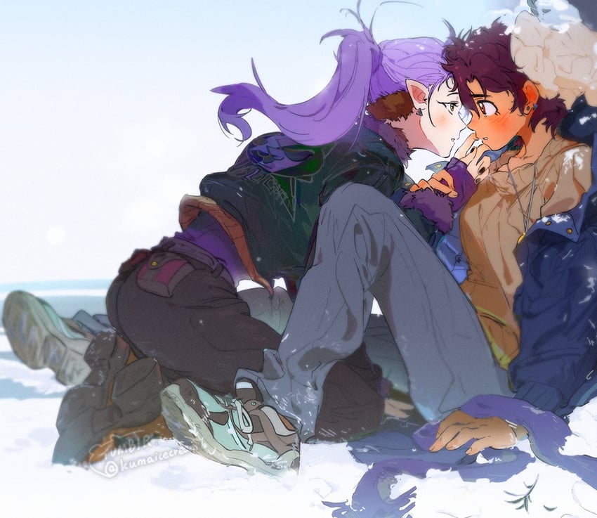 luz noceda and amity blight (the owl house) drawn by kuma20151225