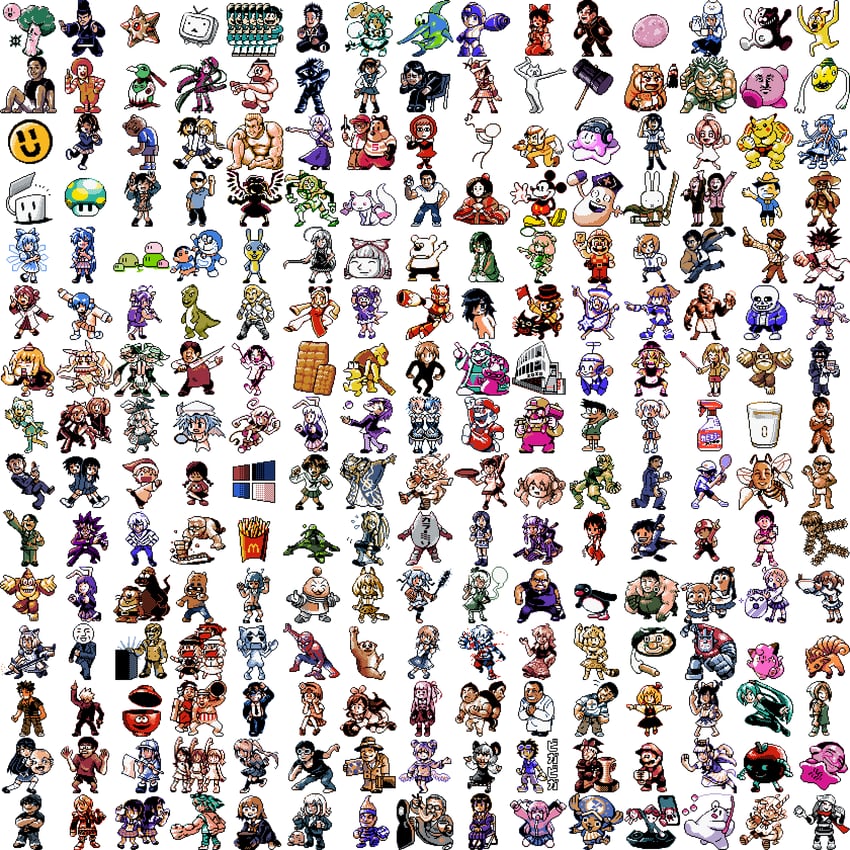hatsune miku, hakurei reimu, kirisame marisa, remilia scarlet, flandre scarlet, and 204 more (touhou and 169 more) drawn by totototo