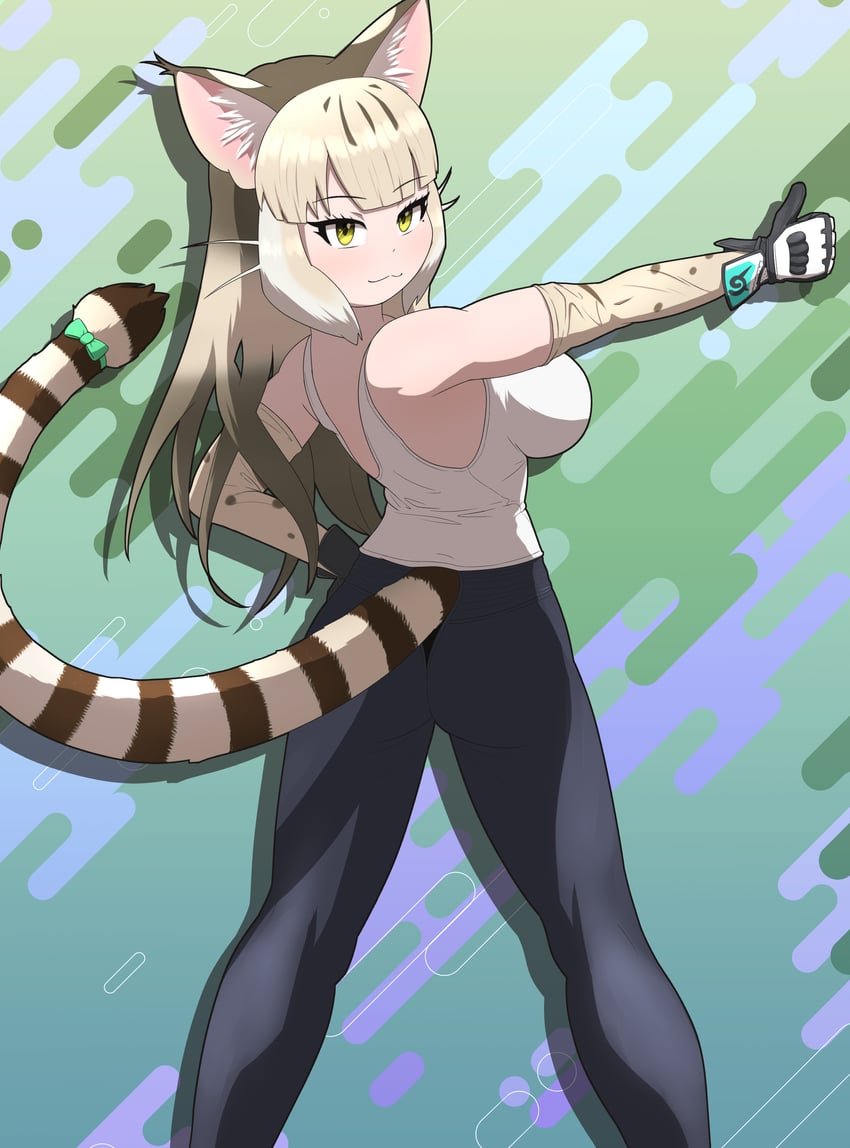 jungle cat (kemono friends and 1 more) drawn by rest_in_muni