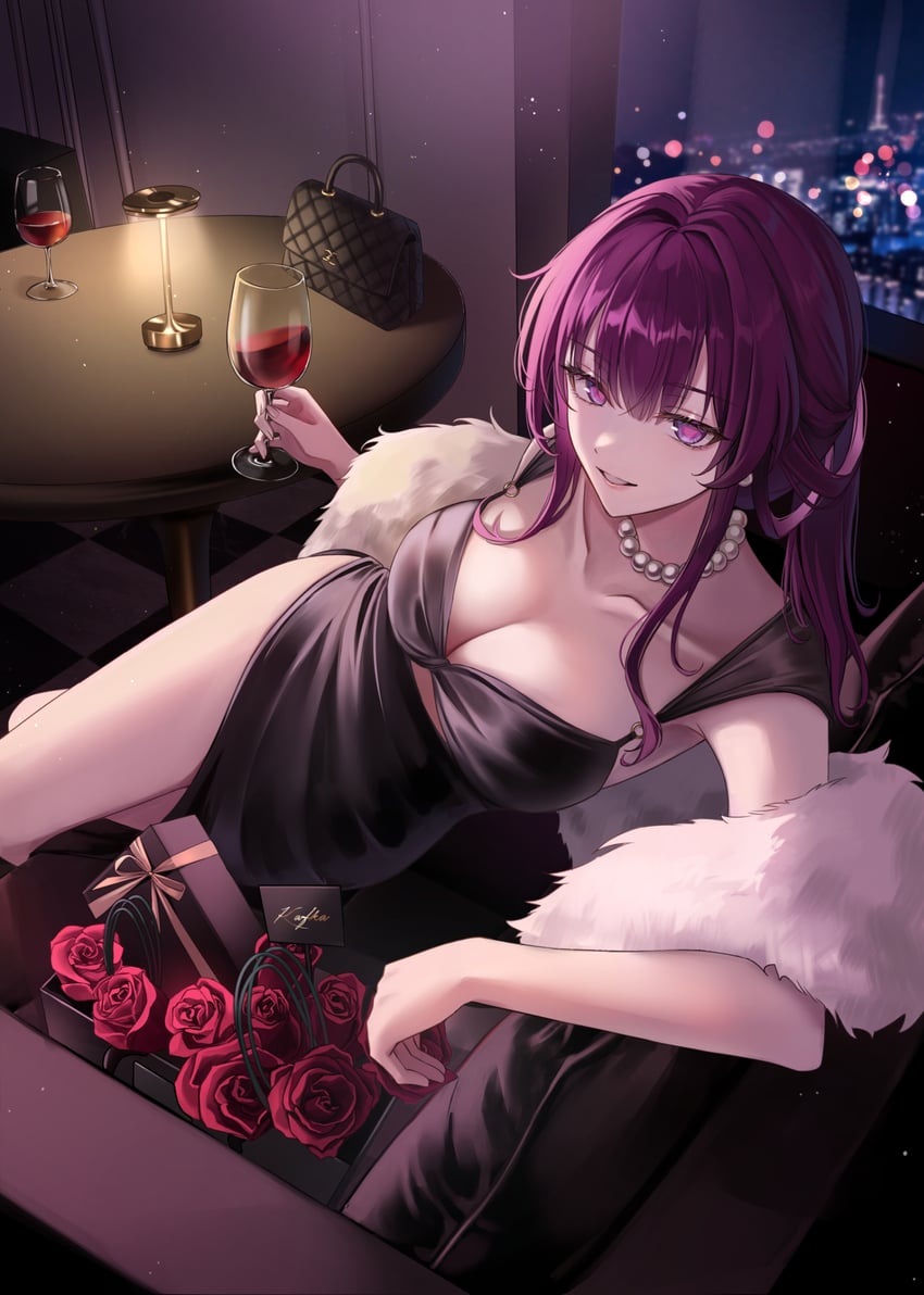 kafka (honkai and 1 more) drawn by pora_0918