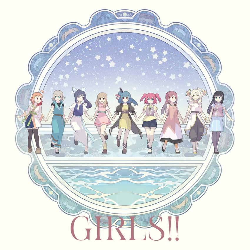 watanabe you, tsushima yoshiko, sakurauchi riko, takami chika, matsuura kanan, and 13 more (love live! and 2 more)