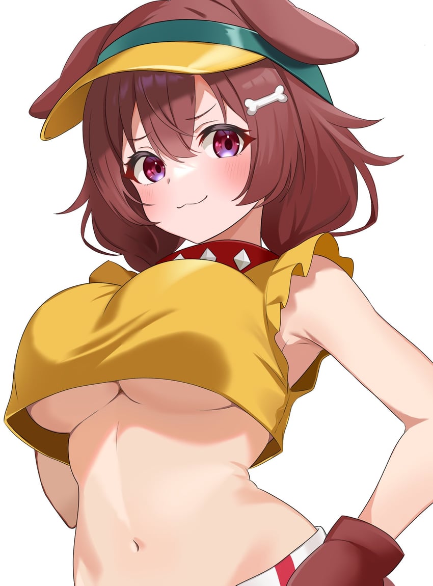 inugami korone (hololive and 1 more) drawn by fawny