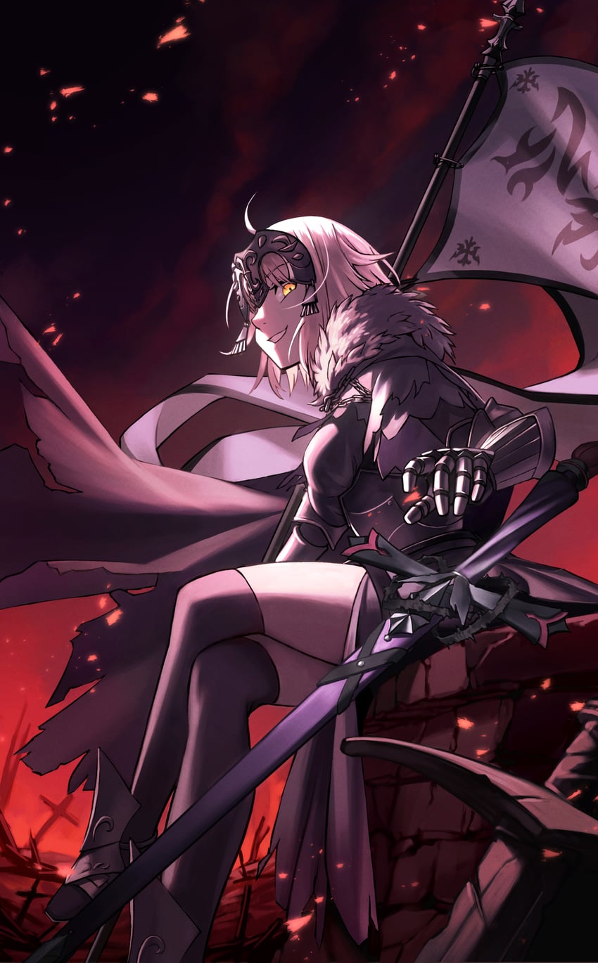jeanne d'arc alter (fate and 1 more) drawn by kizaminori