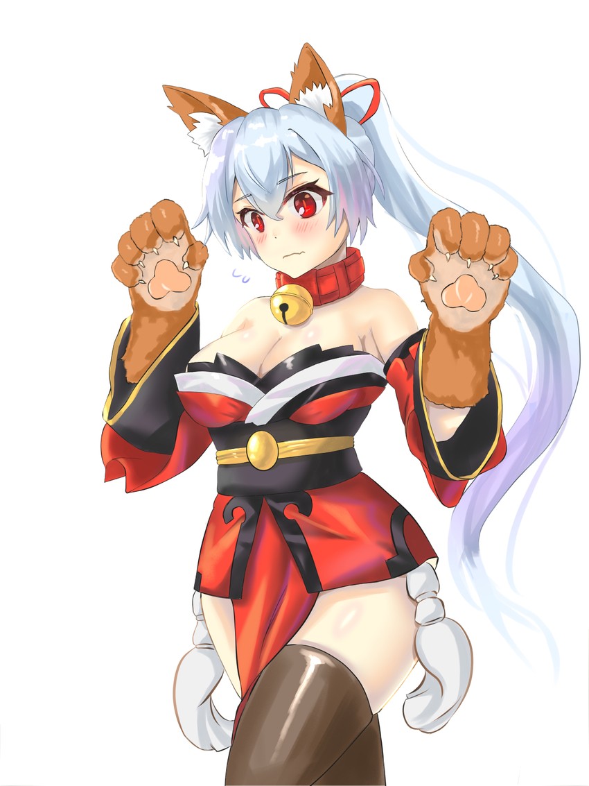 tamamo, tomoe gozen, and tamamo cat (fate and 1 more) drawn by yahan_(mctr5253)